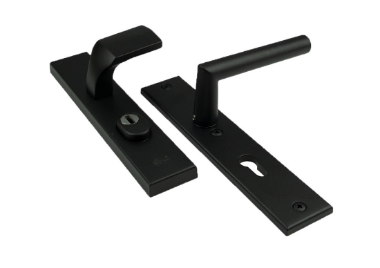 Afbeeldingen van Voordeurgarnituur PC55 KTB recht kruk 374