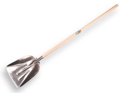 Afbeeldingen van ATLAS Graanschop aluminium met strip met batsesteel 130CM