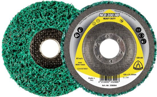 Afbeeldingen van Reinigingschijf NCD200HD aluminiumoxide vlak 115X22,23MM extra grof
