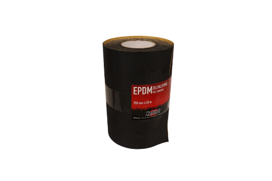 Afbeeldingen van KELFORT EPDM folie zwart zelfklevend-acryl 25CM 20M