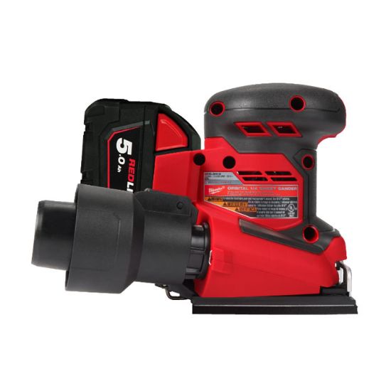 Afbeeldingen van MILWAUKEE Accu vlakschuurmachine M18BQSS-502B ¼" 2x 5,0Ah