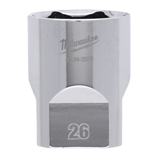 Afbeeldingen van MILWAUKEE Dop ½" metrisch FOUR FLAT 26MM