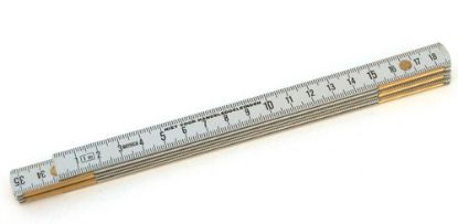 Afbeeldingen van MEMOLON Duimstokaluminium1M 6-delig geëloxeerd 15x1MM