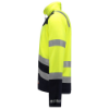 Afbeeldingen van TRICORP Fleecejack Multinorm bi-colour 403013 fluor geel/inkt S