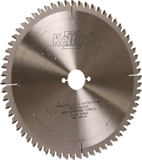 Afbeeldingen van KELFORT Cirkelzaagblad HM/ALU 235X2,8X30MM Z=64TFN