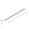 Afbeeldingen van GEBR. BODEGRAVEN Lijmkoppelstrip RVS316 O.G. 300MM 22X0,6MM