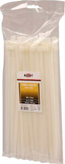 Afbeeldingen van KELFORT Bundelbandjes nylon transparant 300X7,6MM