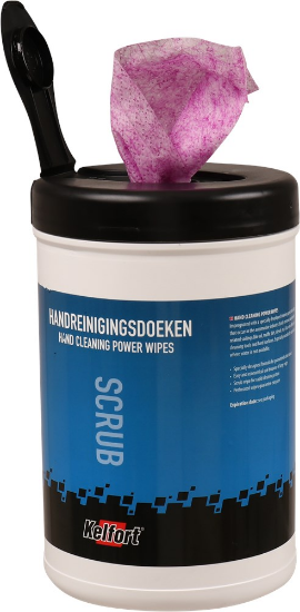 Afbeeldingen van KELFORT Handreinigingsdoeken met scrub 90x