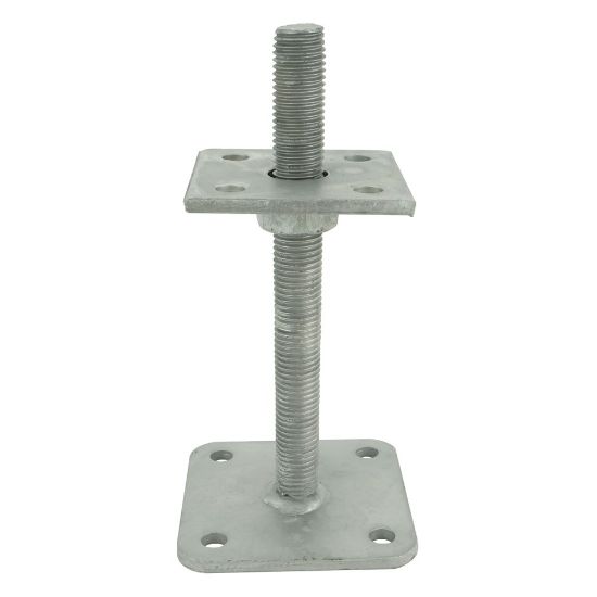 Afbeeldingen van GEBR. BODEGRAVEN Pergolasteun TV verticaal verstelbaar M20X200MM 100X100MM 80X80X8MM