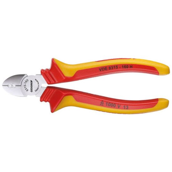 Afbeeldingen van GEDORE Draadstripper-zijsnijtang met huls-isolatie VDE 160MM