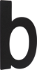 Afbeeldingen van OXLOC Huisnummer RVS zwart letter B