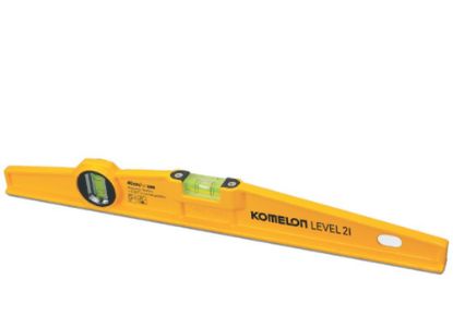 Afbeeldingen van KOMELON Waterpas Torpedo 40CM geel gecoat aluminium