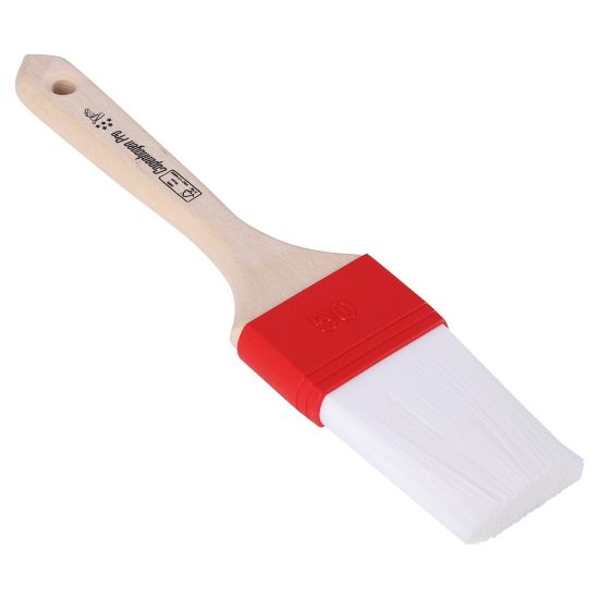 Afbeeldingen van COPENHAGEN PRO Lijm/olie platte kwast 5* synthetisch haar met FSC houten steel 1