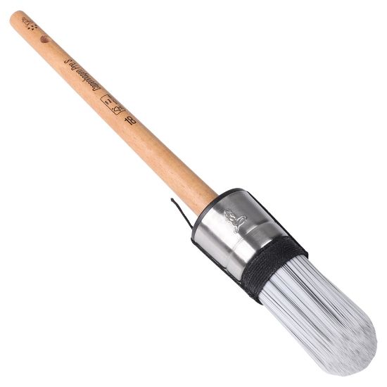 Afbeeldingen van COPENHAGEN PRO Patentpuntkwast 5* synthetisch haar met FSC houten steel 18