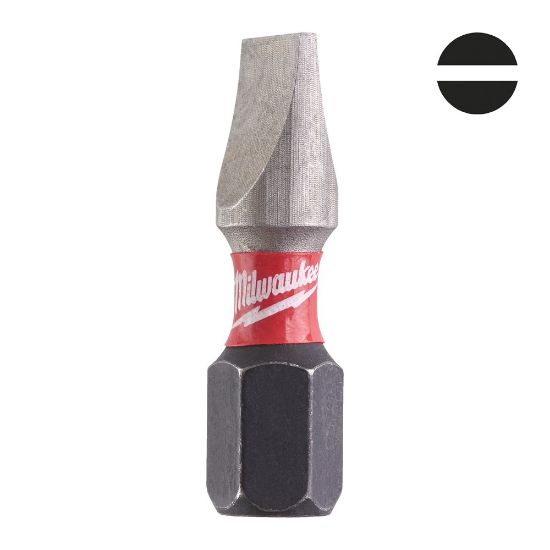 Afbeeldingen van MILWAUKEE Schroefbit SHOCKWAVE Gen II SL 1,2X6,5 25MM 2x