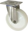 Afbeeldingen van KELFORT Zwenkwiel wit RVS met rollager 80MM