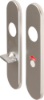 Afbeeldingen van OXLOC Kortschild vrij/bezet Parijs aluminium 8X55MM