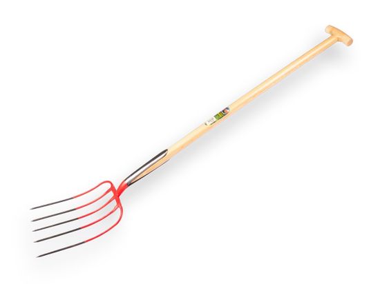 Afbeeldingen van OFFNER Mestvork 5-tands met dubbele veren met T-steel 100CM
