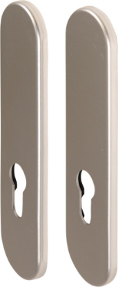 Afbeeldingen van OXLOC Kortschild profielcilinder Parijs aluminium PC55