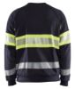 Afbeeldingen van BLÅKLÄDER Sweater Multinorm 3459 marineblauw/High Vis geel S