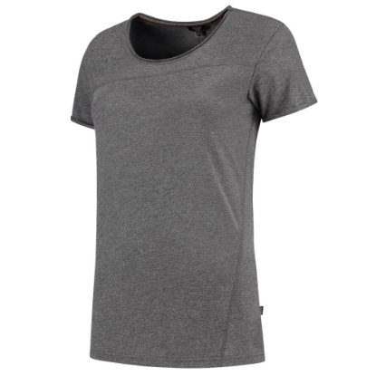 Afbeeldingen van TRICORP T-shirt Premium Naden dames 104005 steengrijs melange L