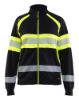 Afbeeldingen van BLÅKLÄDER Sweater dames met rits 3505 zwart/High Vis geel 2XL