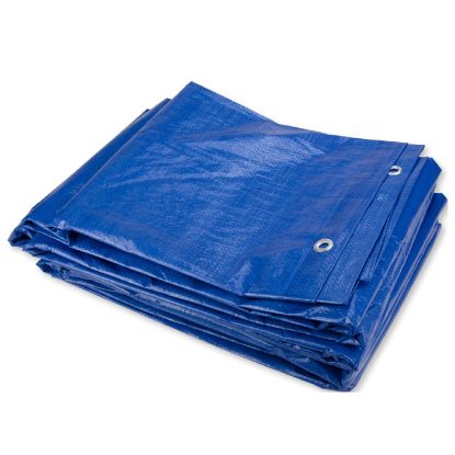 Afbeeldingen van Dekkleed blauw 90gM² 2X3M