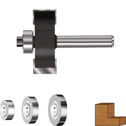 Afbeeldingen van ROTEC Sponningfrees HM met lagerset GOLD 34,9MM S=12MM