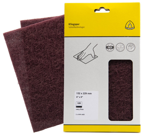 Afbeeldingen van Schuurvliesvel NPA400 aluminiumoxide 152X229MM zeer dun in DIY verpakking