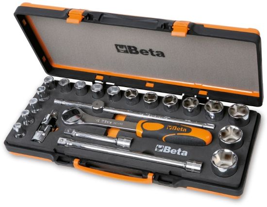 Afbeeldingen van BETA Dopsleutelset ½" 17x + toebehoren 920A/C17M