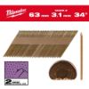 Afbeeldingen van MILWAUKEE Draadnagels gegalvaniseerd D-kop 34° 63X3,1MM SC2 2200x