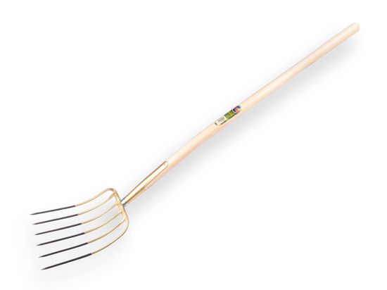 Afbeeldingen van OFFNER Mestvork 6-tands brons met knopsteel 135CM