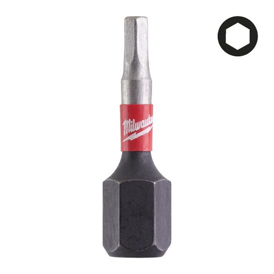 Afbeeldingen van MILWAUKEE Schroefbit SHOCKWAVE inbus 2,5X25MM 2x