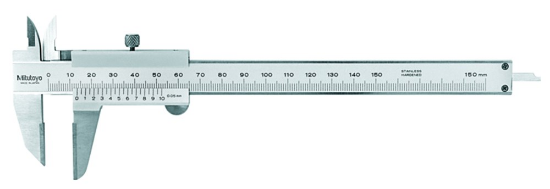 Afbeeldingen van MITUTOYO Schuifmaat kras 150MM met ronde dieptemaat