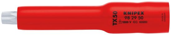 Afbeeldingen van KNIPEX Inzetsteeksleutelstuk ⅜" 982950 DIN60900 TX50