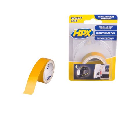 Afbeeldingen van Reflecterende tape geel 19MM 1,5M