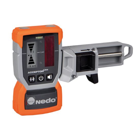 Afbeeldingen van NEDO Laserontvanger ACCEPTOR Line met mm-display en snel-klemming baakklem 430336