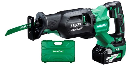 Afbeeldingen van HIKOKI Accu reciprozaag CR36DAWGZ 36V BL UVP 300MM 2x MV-A [36V 2,5Ah/18V 5,0Ah] in kunststof koffer