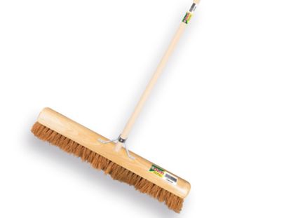 Afbeeldingen van SOLIDE Zaalveger kokos 50CM IKAPÉ steel 150X2,8CM en stokhouder