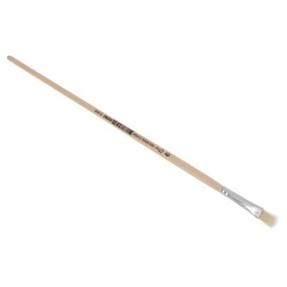 Afbeeldingen van COPENHAGEN PRO Lyonpenseel plat wit Chinees varkenshaar met FSC gelakte steel 06