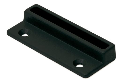 Afbeeldingen van Raamboomplaatje zamac epoxy zwart 74X30MM