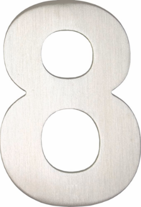 Afbeeldingen van OXLOC Huisnummer RVS cijfer nr. 8
