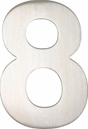 Afbeeldingen van OXLOC Huisnummer RVS cijfer nr. 8