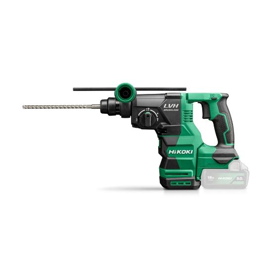 Afbeeldingen van HIKOKI DH1826DAW4Z ACCU BOOR-BREEKHAMER SDS PLUS 18V, PISTOOLMODEL, BL, 3,2J, MV, EXCLUSIVE in DOOS