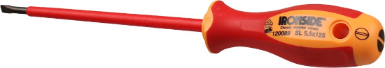 Afbeeldingen van IRONSIDE Sleufschroevendraaier VDE 2-componenten 5,5X125MM