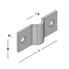 Afbeeldingen van GEBR. BODEGRAVEN Gaaspaneelklem RVS304 t.b.v. 6MM gaas 50X20MM 2MM