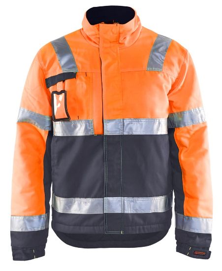 Afbeeldingen van BLÅKLÄDER Winterjas 4862 High Vis oranje/medium grijs M