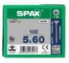 Afbeeldingen van SPAX Spaanplaatschroef verzonkenkop WIROX deeldraad T20 5X60MM