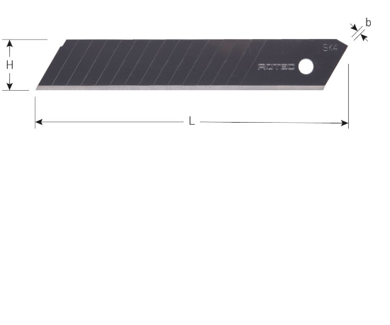 Afbeeldingen van ROTEC Reserve afbreekmes 18X0,5MM 10x