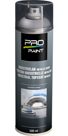 Afbeeldingen van PRO-PAINT Industrie lak / deklaag metallic beige RVS 500ML